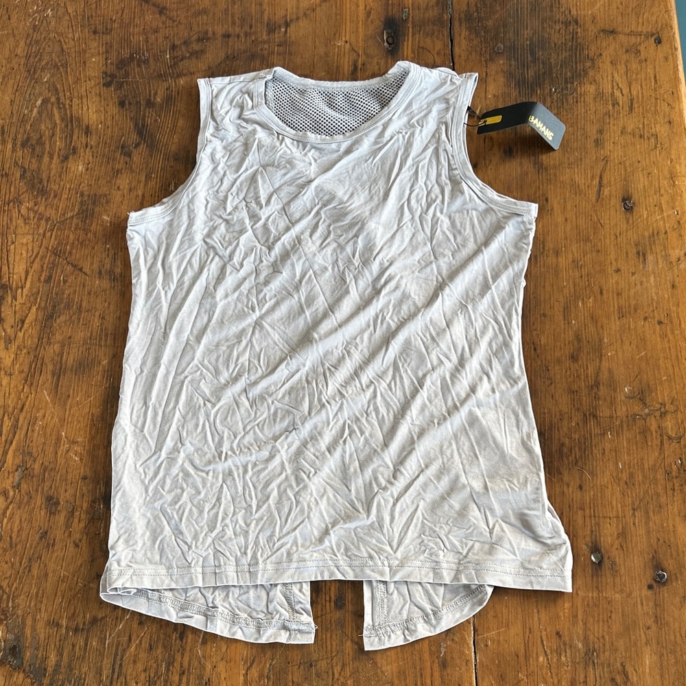Gray Sleeveless Tank Top